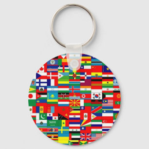 FLAGGEN DER WELT SCHLÜSSELANHÄNGER