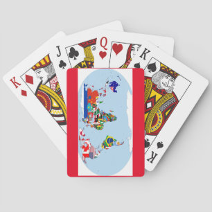 Flaggen der Welt spielen Karten Spielkarten