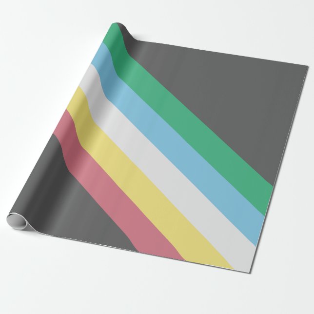 Flaggen des Schwerpunkts Behinderung Geschenkpapier (Ungerollt)