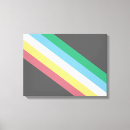 Flaggen des Schwerpunkts Behinderung Leinwanddruck