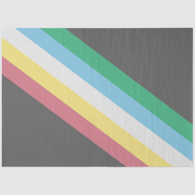 Flaggen des Schwerpunkts Behinderung Seidenpapier (Vorderseite)