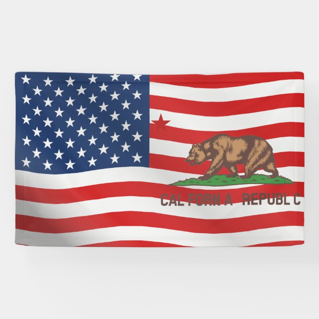 Flaggen-Design der Republik Kalifornien Banner (Horizontal)