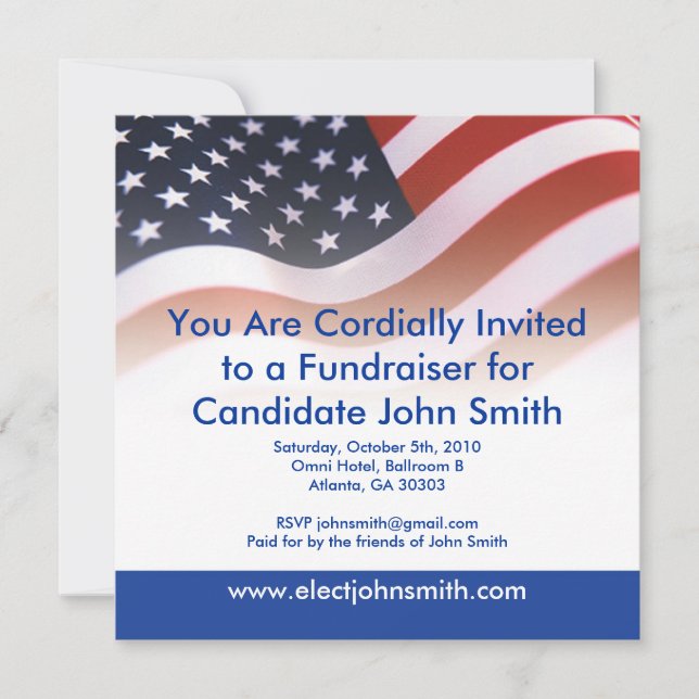 Flaggen-Einladung Einladung (Vorderseite)