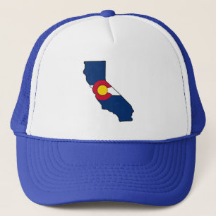 Flaggen-Fernlastfahrerhut Kaliforniens Colorado Truckerkappe