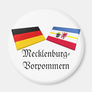 Flaggen-Fliesen Mecklenburg-Vorpommern, Magnet