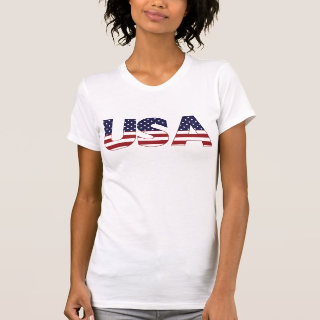 FLAGGEN-GRAFIK T-Shirts USA patriotische (Vorderseite)