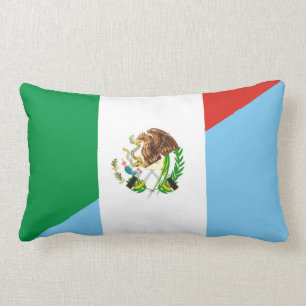 Flaggen-Landsymbol Mexikos Guatemala halbes Lendenkissen