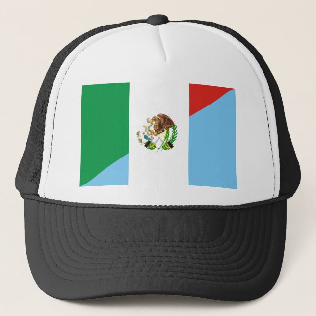 Flaggen-Landsymbol Mexikos Guatemala halbes Truckerkappe (Vorderseite)