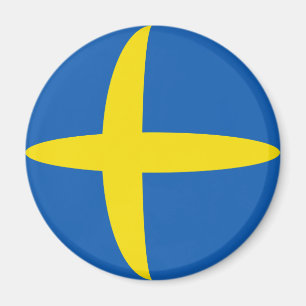 Flaggen-Magnet Schwedens Fisheye Magnet