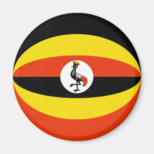 Flaggen-Magnet Ugandas Fisheye Magnet