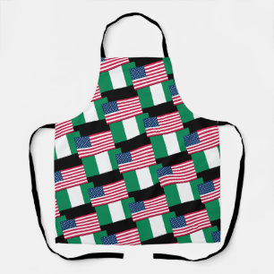 Flaggen nigerianischen amerikanischen Party Schürze