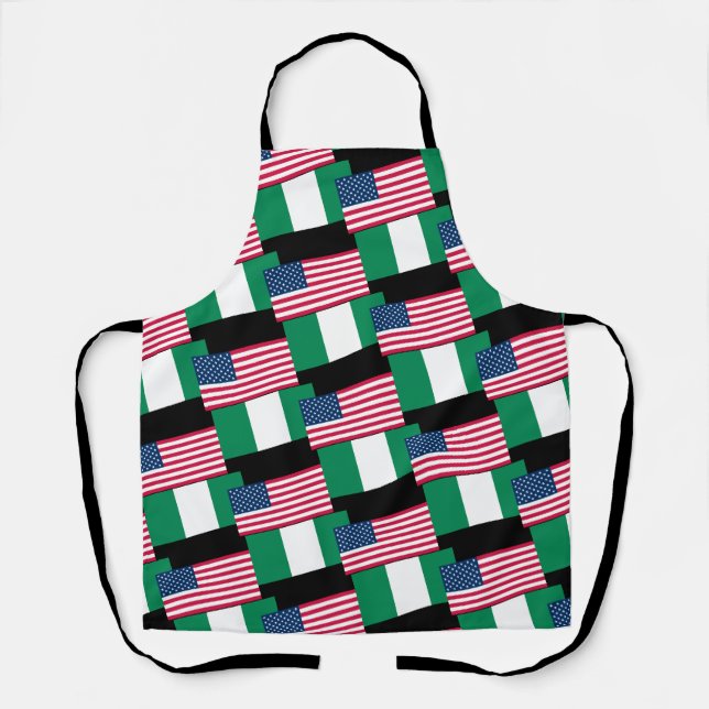 Flaggen nigerianischen amerikanischen Party Schürze (Vorderseite)