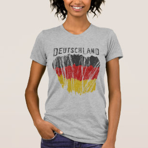 Flaggen-Shirt-Damen Deutschland Deutschland Petite T-Shirt