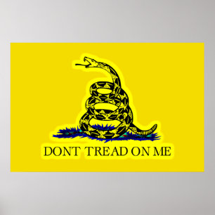 Flaggen-Spezialitäten-Flagge Gadsdens (treten Sie Poster