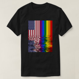 Flaggen-Stolz-Regenbogen-Farben der Flagge-LGBT T-Shirt