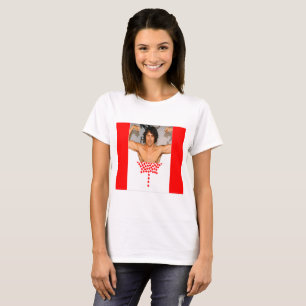 Flaggen-T-Shirt Justin Trudeau Kanada T-Shirt