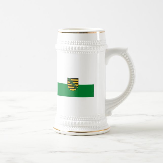 Flaggen-Tasse Sachsens (Sachsen) Bierglas (Rechts)