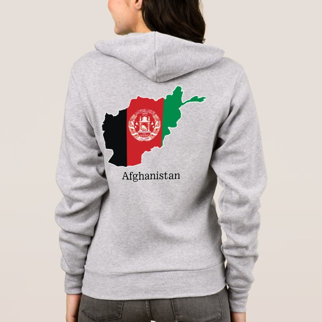 Flaggen und Länder Afghanistan Hoodie (Rückseite)