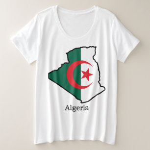 Flaggen und Länder Algerien Große Größe T-Shirt