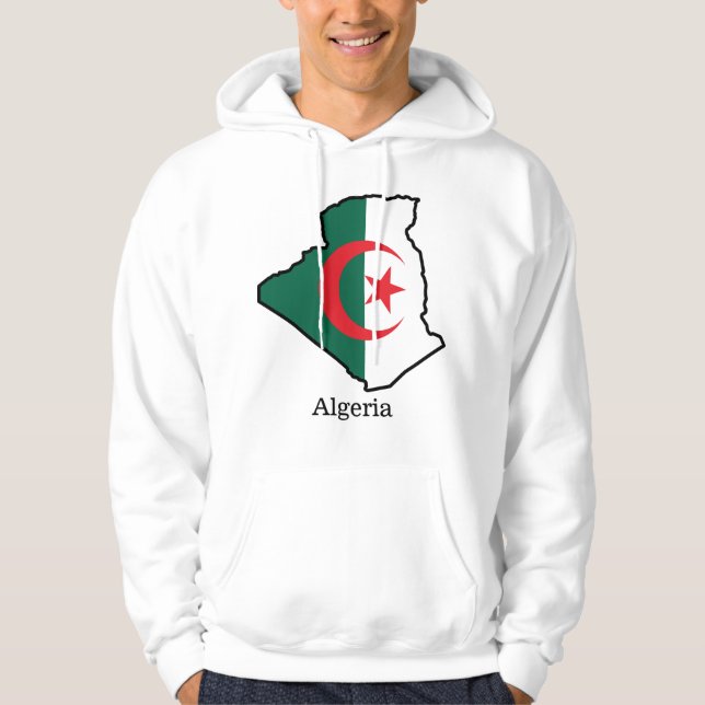 Flaggen und Länder Algerien Hoodie (Vorderseite)