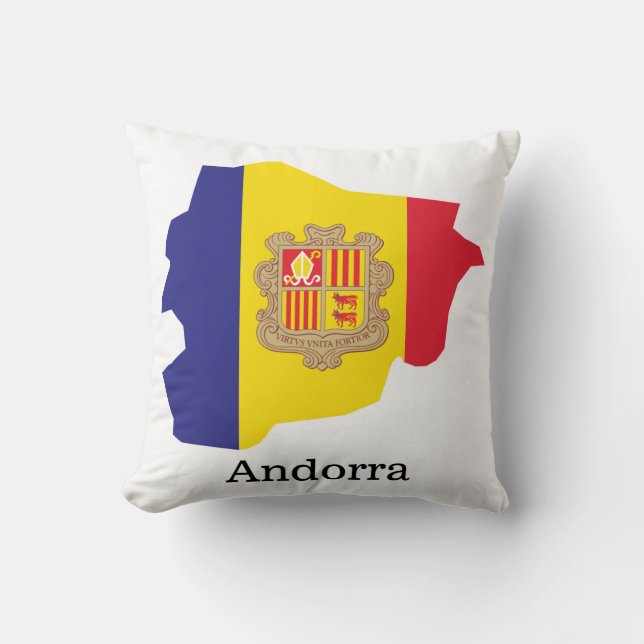 Flaggen und Länder Andorra Kissen (Vorderseite)