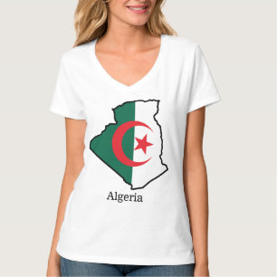 Flaggen und Länder T - Shirt Algerien