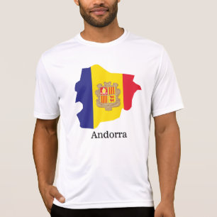 Flaggen und Länder T - Shirt Andorra