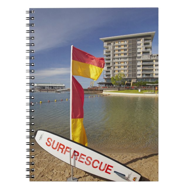 Flaggen und Surf-Rettungsboard Notizblock (Vorderseite)