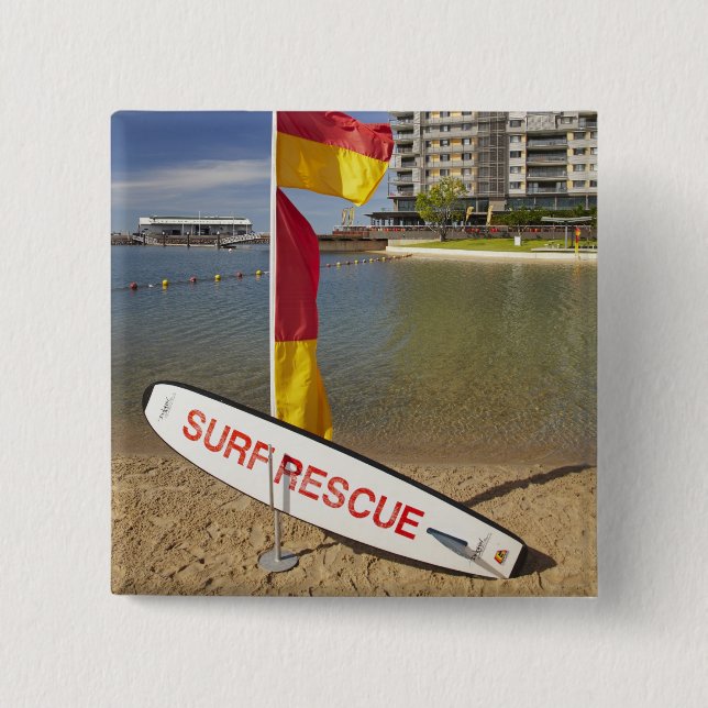 Flaggen und Surfbrett Button (Vorderseite)