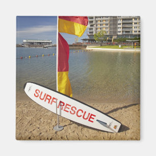 Flaggen und Surfbrett Magnet