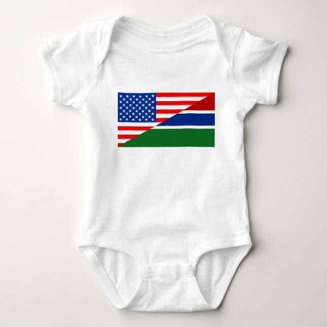 Flaggen-USA-Land Vereinigter Staaten Amerika Baby Strampler (Vorderseite)