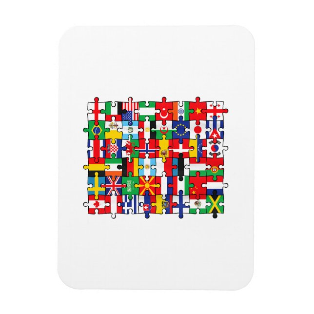 Flaggen von Ländern der internationalen Flagge Magnet (Vertikal)