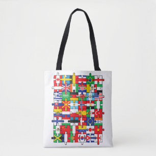 Flaggen von Ländern der internationalen Flagge Tasche