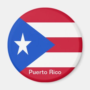 Flaggen von Puerto Rico Magnet
