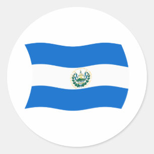 Flaggenaufkleber El Salvador Runder Aufkleber
