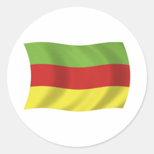 Flaggenaufkleber für Bodos People Runder Aufkleber