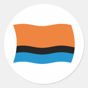 Flaggenaufkleber für Chagossians Runder Aufkleber
