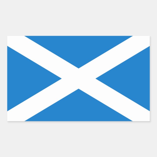 Flaggenaufkleber für Schottland Rechteckiger Aufkleber (Vorderseite)