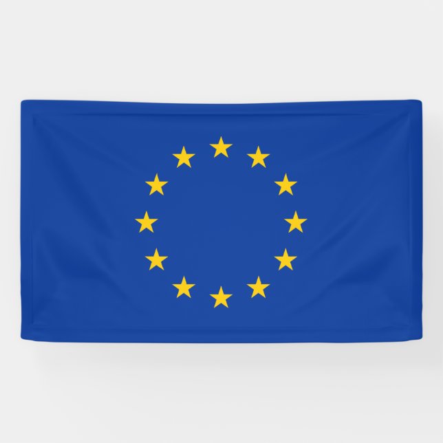 Flaggenbanner der Europäischen Gewerkschaft Banner (Horizontal)