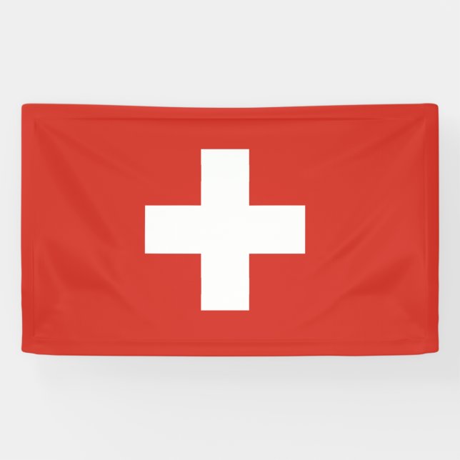 Flaggenbanner der Schweiz Banner (Horizontal)