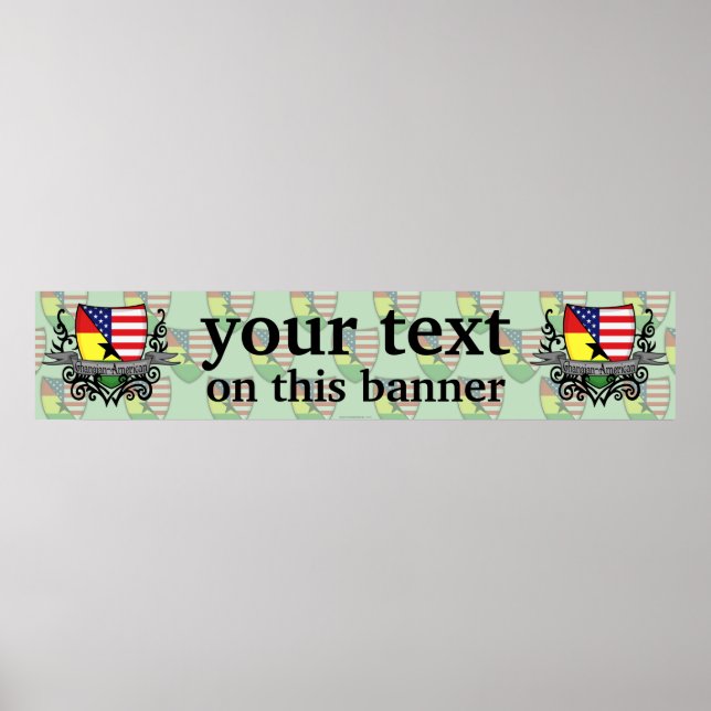 Flaggenbanner des ghanaischen Schilds Poster (Vorne)