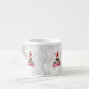Flaggenbär der Republik Kalifornien in der Farbe P Espressotasse
