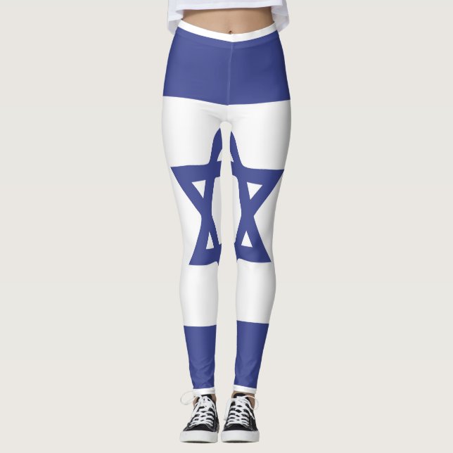 Flaggenemblem Israel Leggings (Vorderseite)