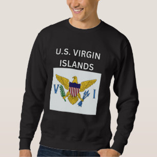 Flaggenentwurf der Jungfrauen der Vereinigten Staa Sweatshirt