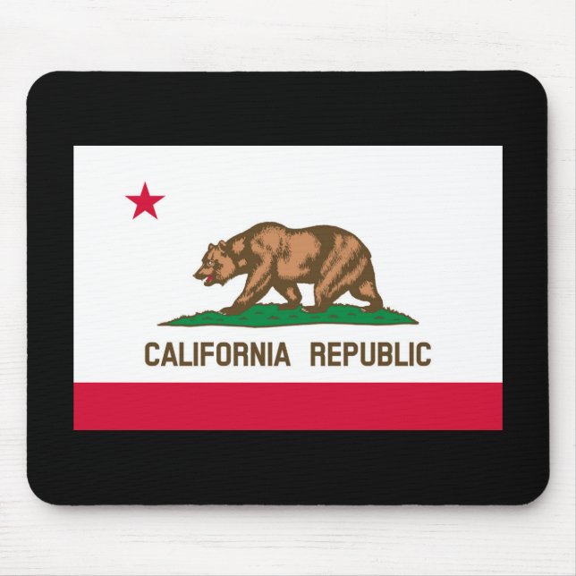 Flaggenentwurf des kalifornischen Staates Mousepad (Vorne)