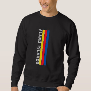 Flaggenfarben der Ålandinseln Sweatshirt