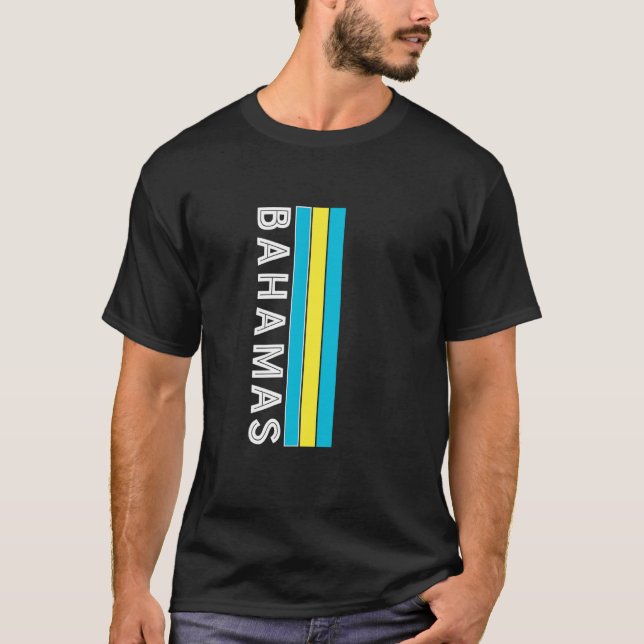 Flaggenfarben der Bahamas T-Shirt (Vorderseite)