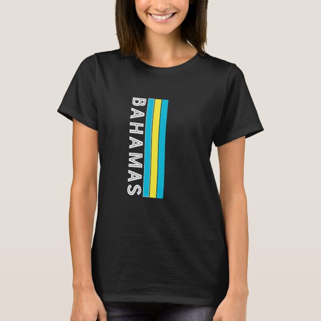 Flaggenfarben der Bahamas T-Shirt (Vorderseite)