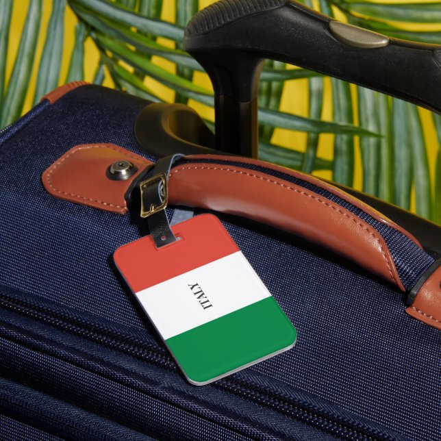 FLAGGENFARBEN ITALIEN GEPÄCKANHÄNGER (Vorderseite Insitu 1)