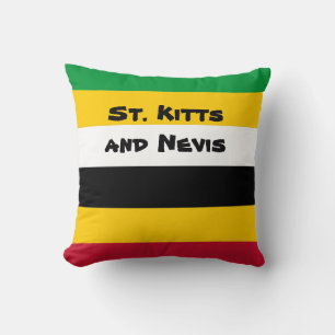 Flaggenfarben von St. Kitts Kissen